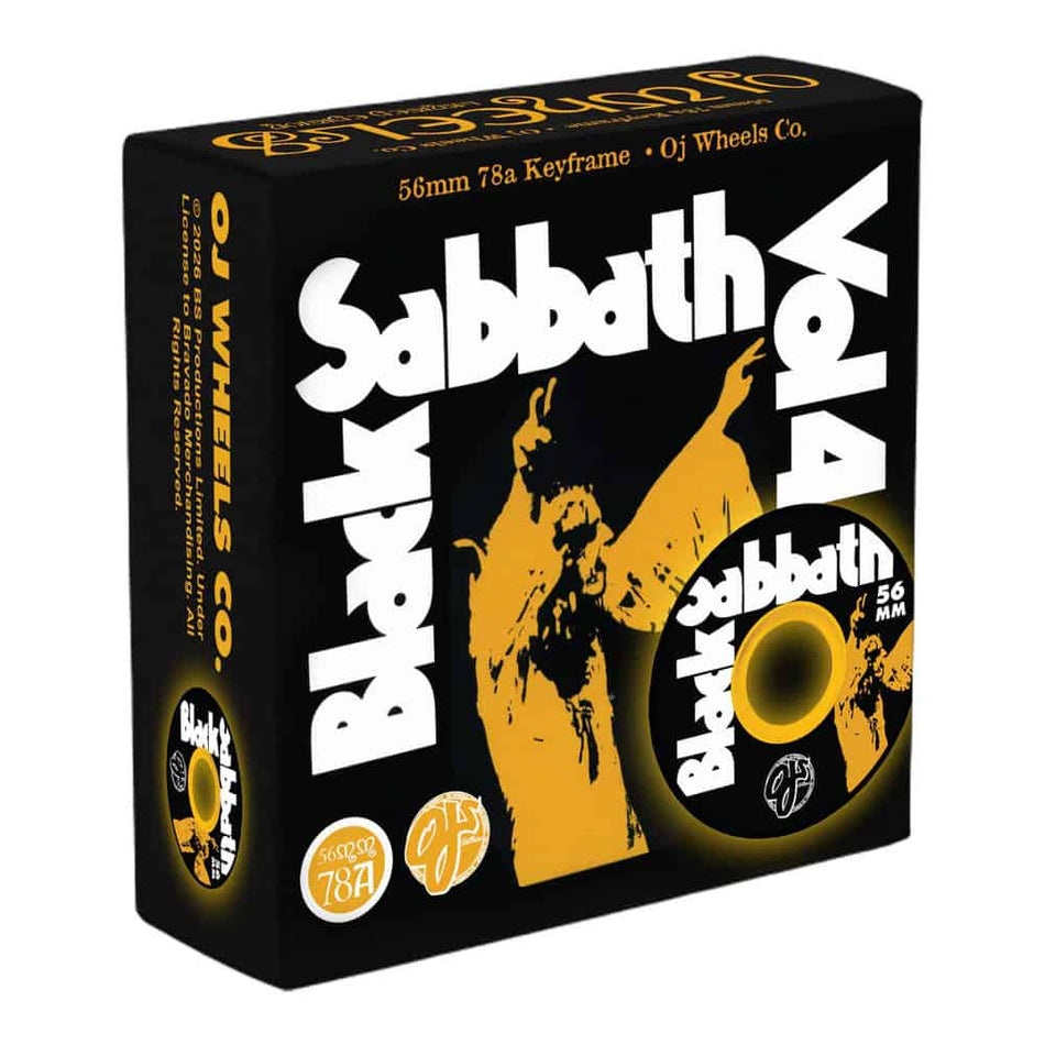 OJ x Black Sabbath Vol 4 KeyFrame 56mm 78a Skateboard Wheels