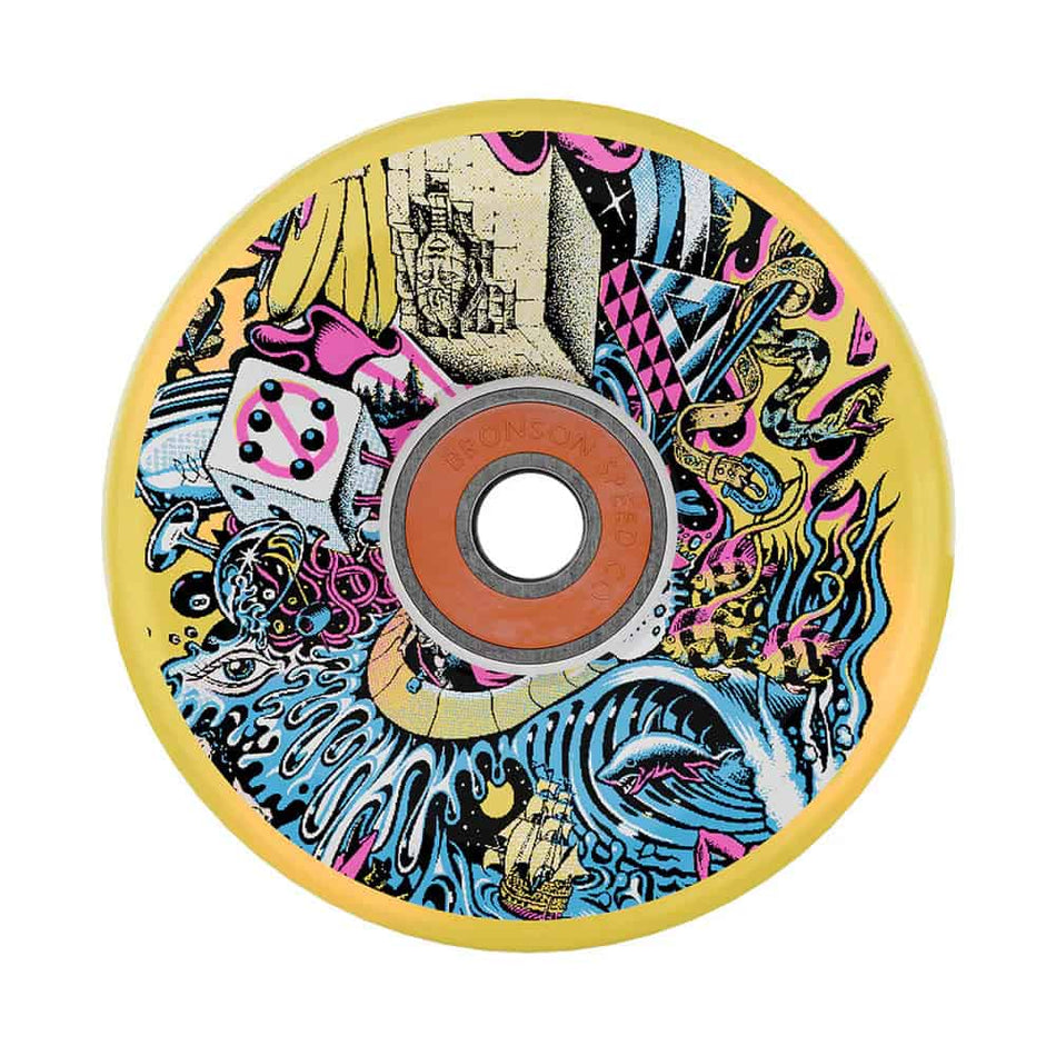 Slime Balls Christian Hosoi Collage Reissue 66mm 78a Light Ups Skateboard Wheels - PRE-ORDER