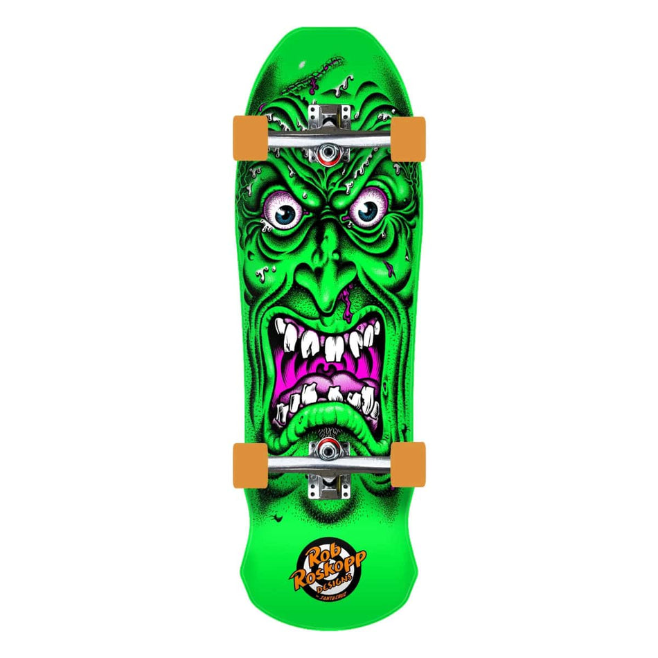Santa Cruz Roskopp Face Green Reissue Premium Complete 9.5" Cruiser