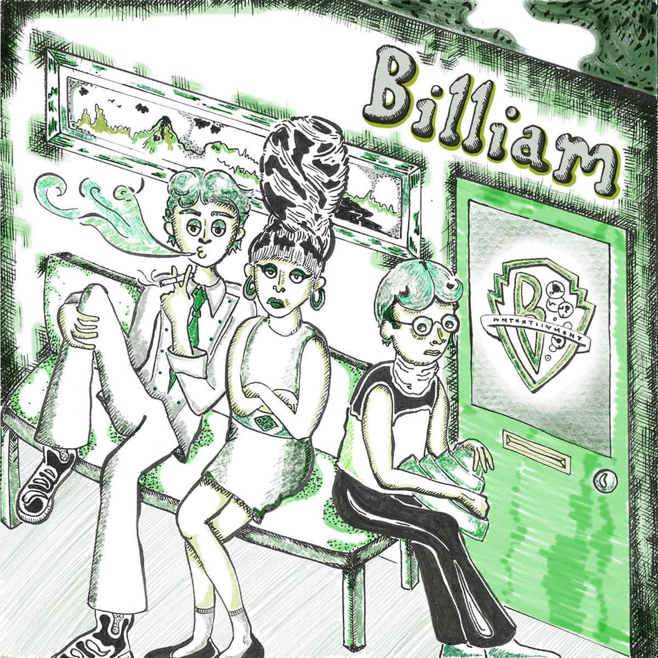 Billiam - The Letter W & the Numeral B - Hand Lathed Black 7"
