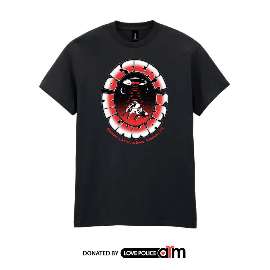 Desert Highways 'Fundraiser' Tee - Art Jim Grimwade // Donated by Love Police