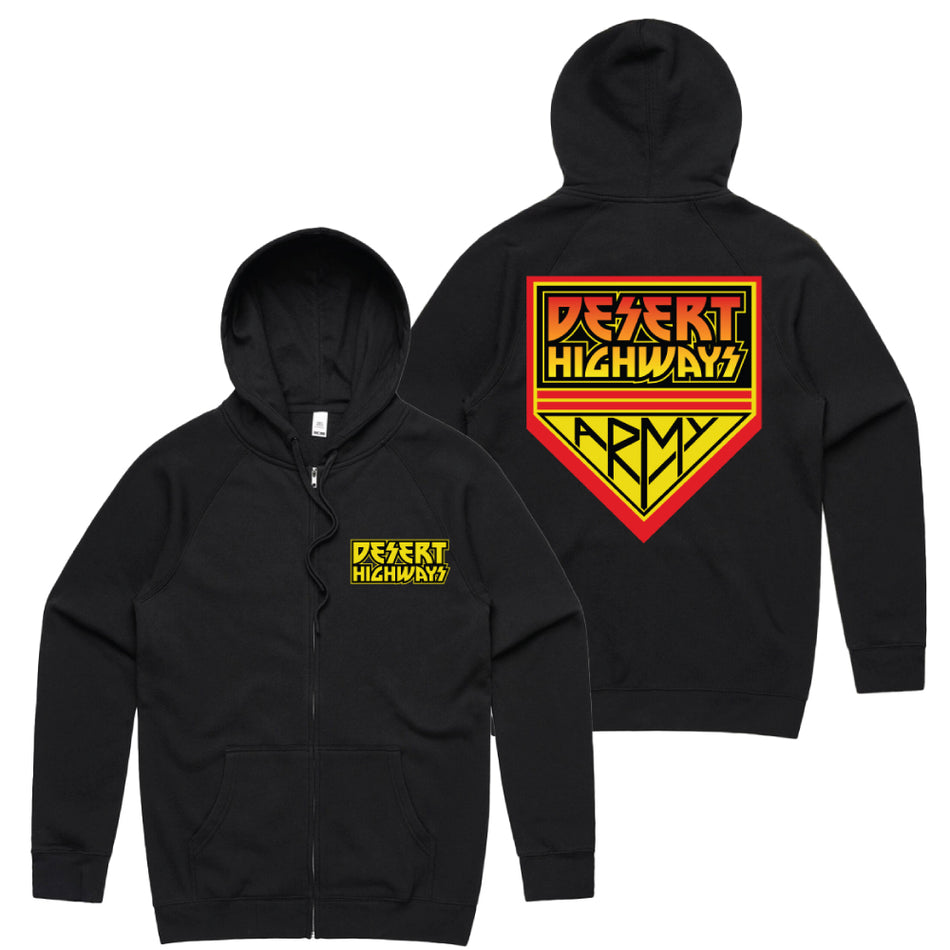 Desert Highways Army Zip Hoodie