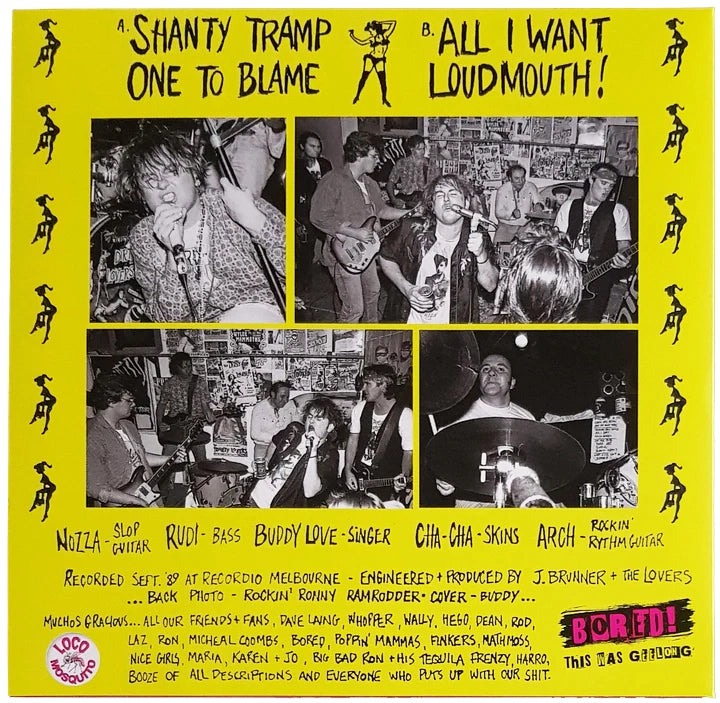 The Dirty Lovers - Shanty Tramp 7" - Orange Marble