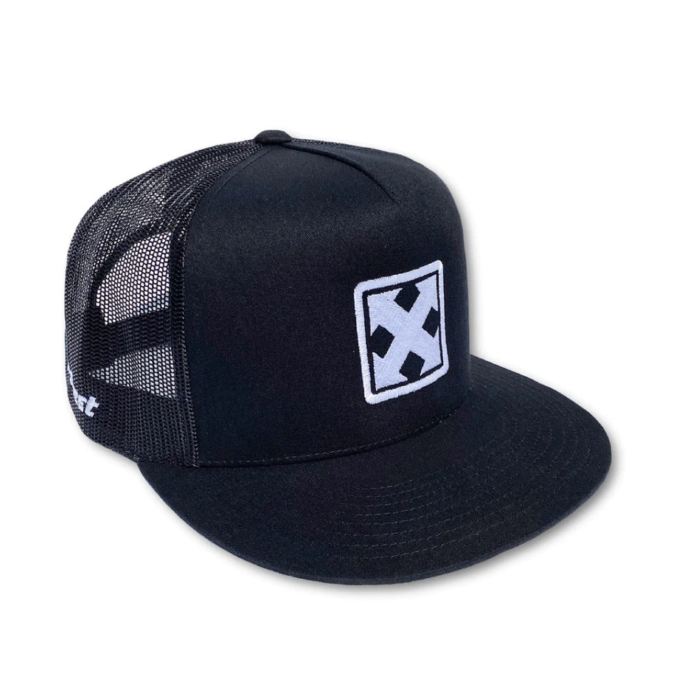 H-Street Mark Logo Trucker Cap - Black with White