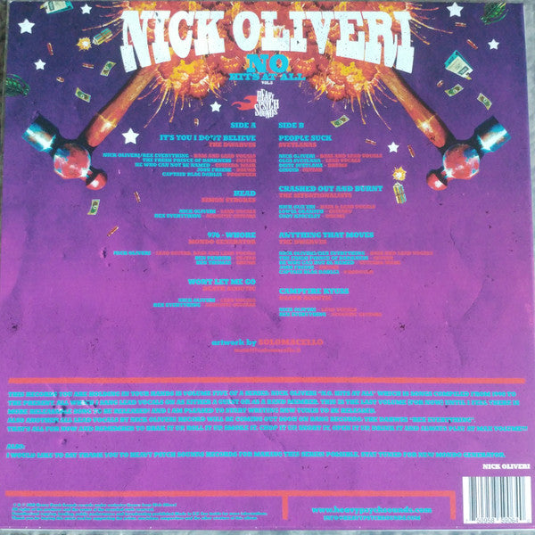 Nick Oliveri - N.O. Hits At All Vol.5 LP - Splatter Vinyl