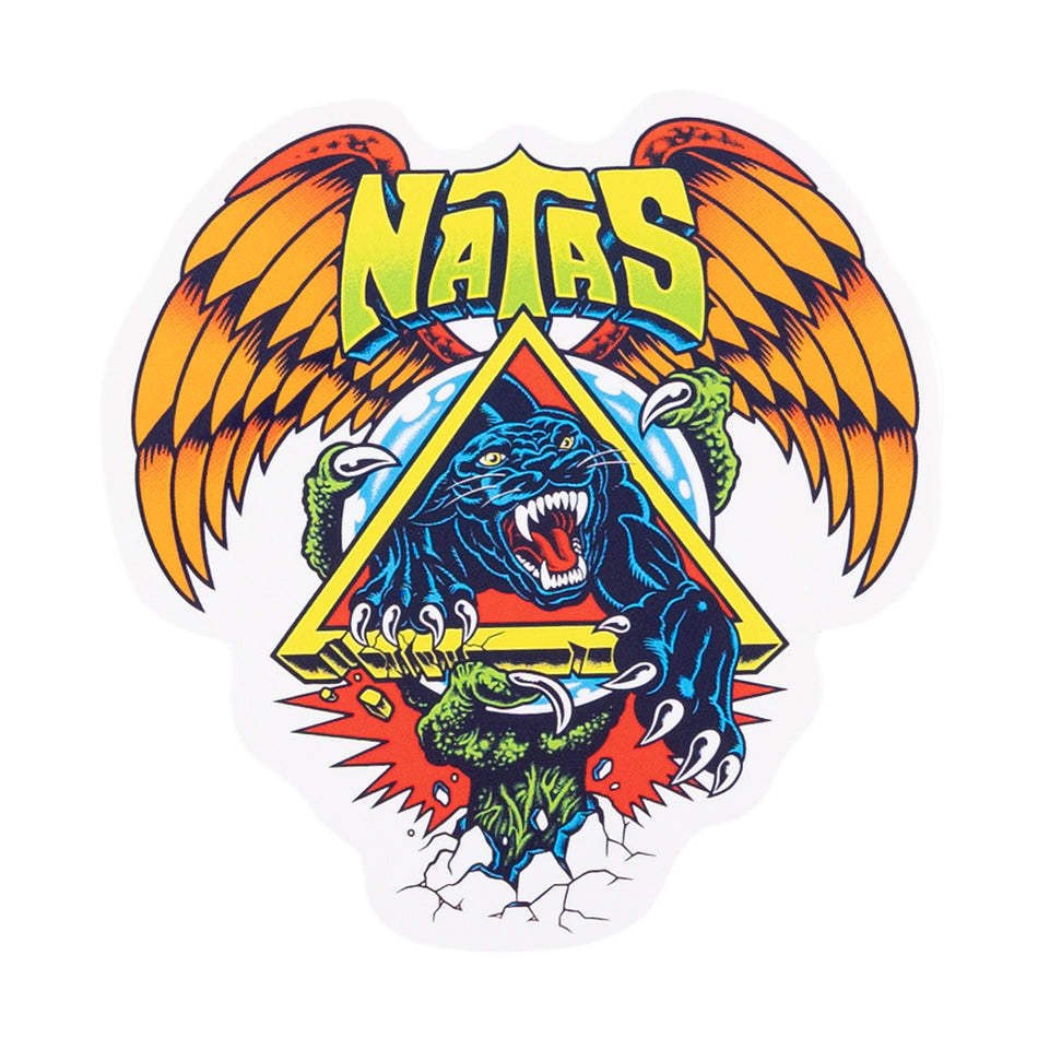 Santa Cruz x Natas Kaupas Panther Die-Cut Sticker 4.5" x 4.5"