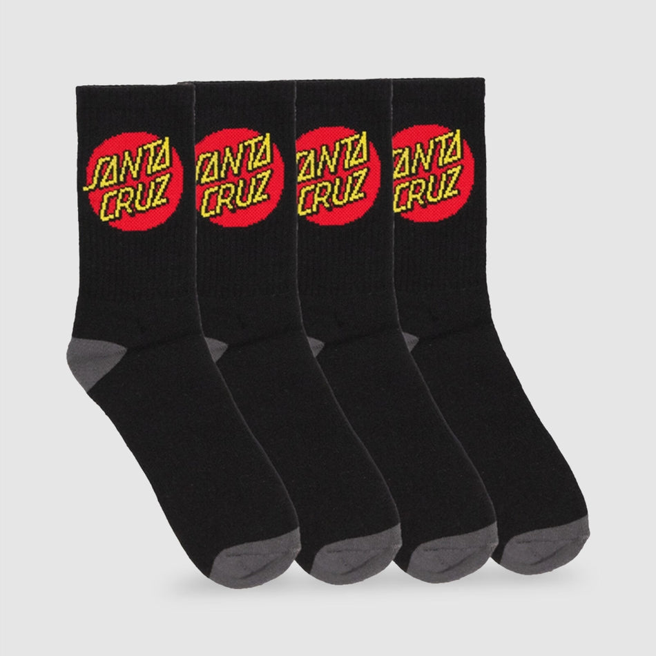 Classic Dot Santa Cruz Men's Crew Socks (4 Pack)