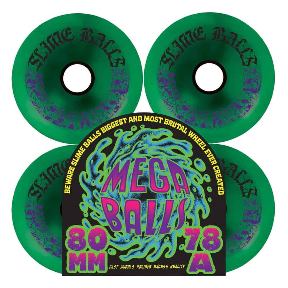 Slime Balls Mega Balls 80mm 78a Skateboard Wheels