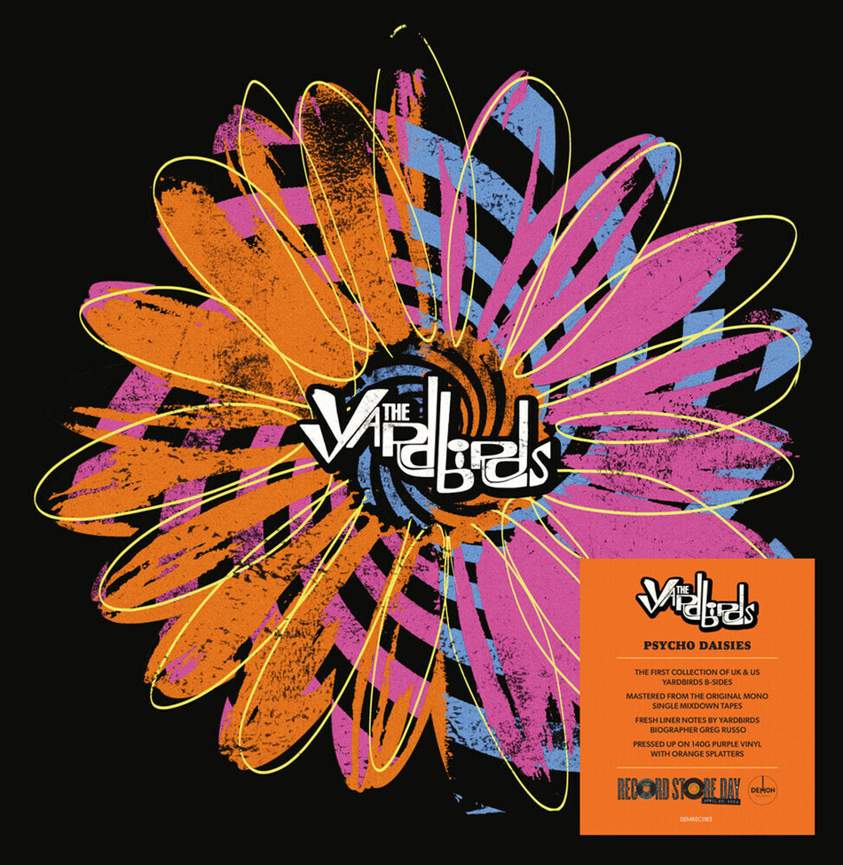 RSD 2024 The Yardbirds - Psycho Daisies LP - Purple Vinyl with Orange Splatters